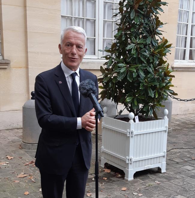 Patrick Martin, hier, à Matignon
