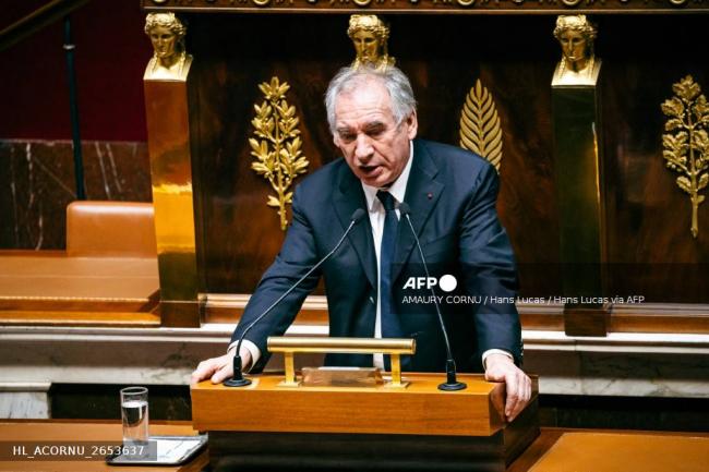 Le Premier ministre, François Bayrou, le 3 février 2025 à l'Assemblée nationale © Amaury Cornu / Hans Lucas via AFP