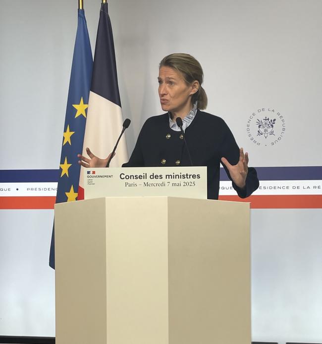 Astrid Panosyan-Bouvet, mercredi 7 mai 2025, à l'Elysée © DR