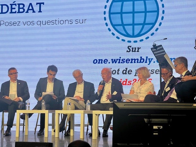 Cyril Chabanier, Amir Reza-Tofighi, Gilles de Robien, animateur, Patricia Drevon, Samuel Tual, Franck Morel