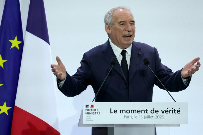 François Bayrou le 15 juillet 2025 AFP