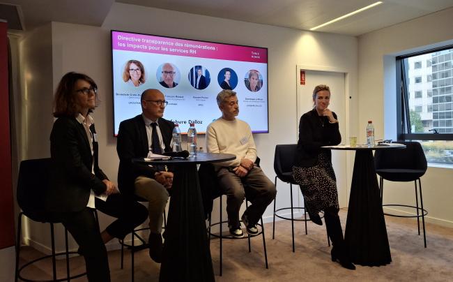 Da gauche à droite, Bénédicte Crété-Dambricourt, René-François Ribaud, Vincent Poirier et Soazig Sarazain