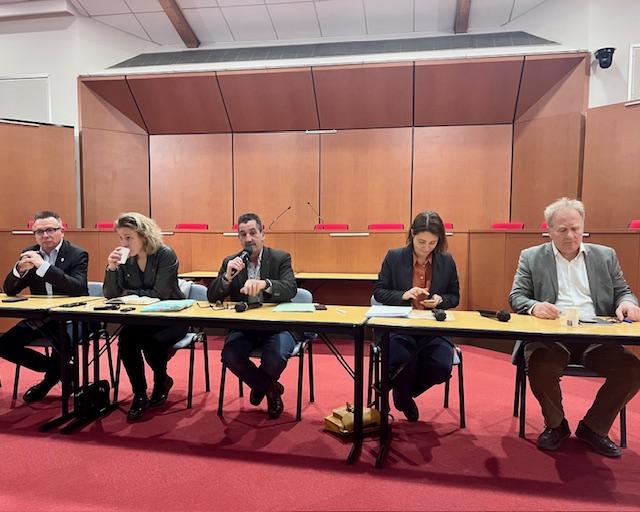 Cyril Chabanier, Marylise Léon, Frédéric Souillot, Sophie Binet, François Hommeril, le 23 février 2026 actuEL CSE / MAG