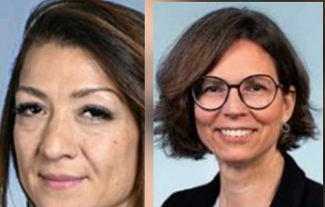 De gauche à droite, Sabrina Roubache et Camille Galliard-Minier,